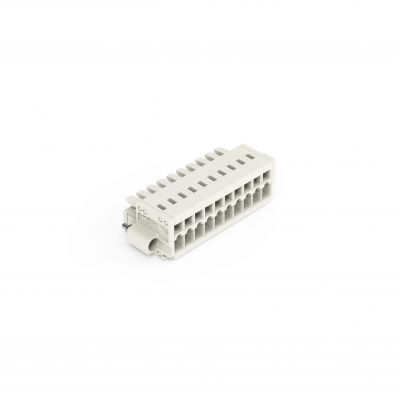 1-przewodowe gniazdo CAGE CLAMP pełna ochrona przed błędnym wetknięciem jasnoszary /50szt./ WAGO (734-110/107-000)