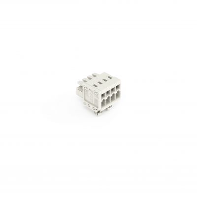 1-przewodowe gniazdo CAGE CLAMP pełna ochrona przed błędnym wetknięciem jasnoszary /100szt./ WAGO (734-104/008-000)