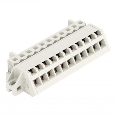 1-przewodowe gniazdo kątowe CAGE CLAMP pełna ochrona przed błędnym wetknięciem jasnoszary /25szt./ WAGO (721-311/031-000)