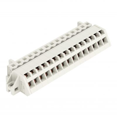 1-przewodowe gniazdo kątowe CAGE CLAMP pełna ochrona przed błędnym wetknięciem jasnoszary /10szt./ WAGO (721-315/031-000)