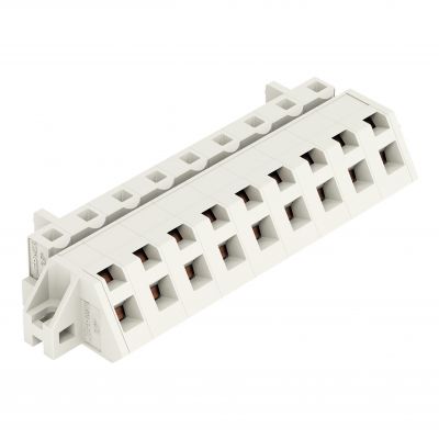 1-przewodowe gniazdo kątowe CAGE CLAMP pełna ochrona przed błędnym wetknięciem jasnoszary /25szt./ WAGO (721-339/031-000)