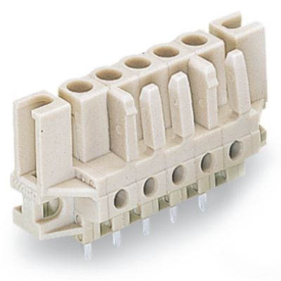 Gniazdo THT Pin lutowniczy 0,6x1,0mm konstrukcja prosta jasnoszare /50szt./ WAGO (722-134/047-000)
