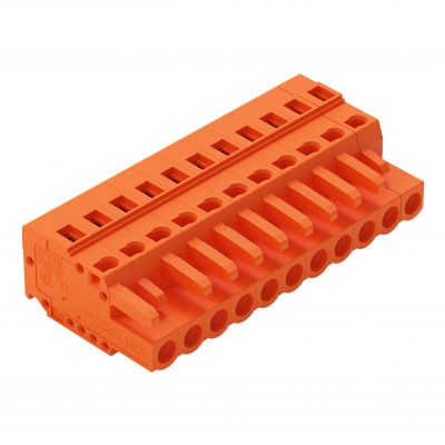 1-przewodowe gniazdo CAGE CLAMP pomarańczowa /25szt./ WAGO (231-311/102-000)