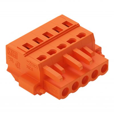 1-przewodowe gniazdo CAGE CLAMP pomarańczowa /50szt./ WAGO (231-305/107-000)