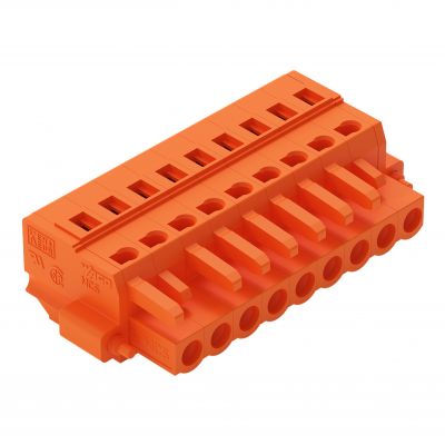 1-przewodowe gniazdo CAGE CLAMP pomarańczowa /25szt./ WAGO (231-309/107-000)