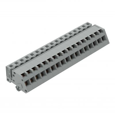1-przewodowe gniazdo kątowe CAGE CLAMP szara /25szt./ WAGO (731-517/008-000)