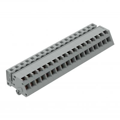 1-przewodowe gniazdo kątowe CAGE CLAMP szara /25szt./ WAGO (731-518/008-000)