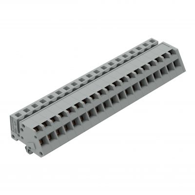 1-przewodowe gniazdo kątowe CAGE CLAMP szara /10szt./ WAGO (731-519/008-000)