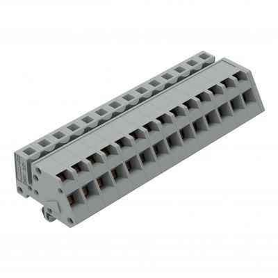 1-przewodowe gniazdo kątowe CAGE CLAMP szara /25szt./ WAGO (731-514/008-000)