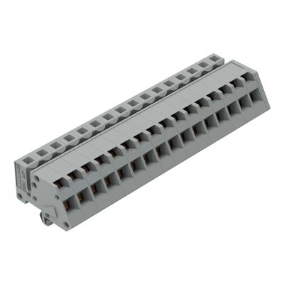 1-przewodowe gniazdo kątowe CAGE CLAMP szara /25szt./ WAGO (731-516/008-000)