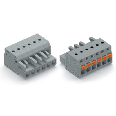 1-przewodowe gniazdo przycisk Push-in CAGE CLAMP szara /25szt./ WAGO (2231-113/102-000)