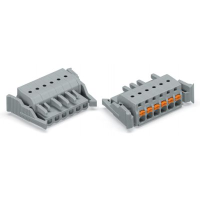 1-przewodowe gniazdo przycisk Push-in CAGE CLAMP szara /25szt./ WAGO (2231-112/037-000)