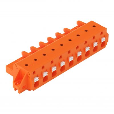 1-przewodowe gniazdo przycisk Push-in CAGE CLAMP pomarańczowa /25szt./ WAGO (2231-709/031-000)