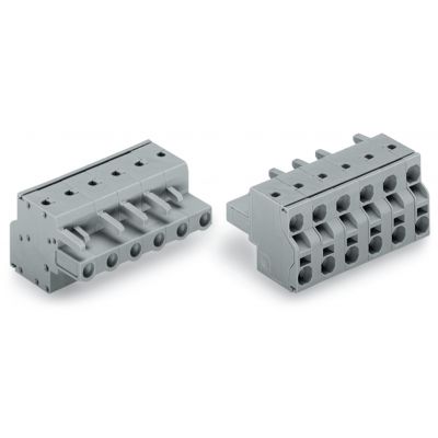 2-przewodowe gniazdo Push-in CAGE CLAMP szara /100szt./ WAGO (231-2203/026-000)