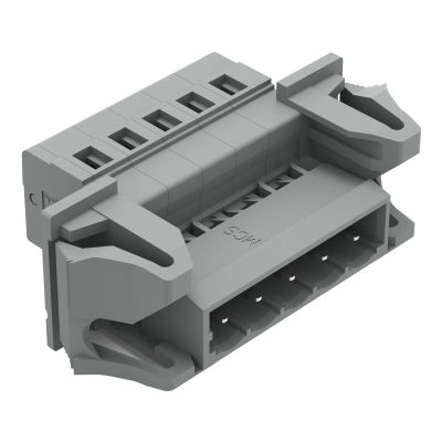 Wtyk 1-przewodowy CAGE CLAMP szary /50szt./ WAGO (231-605/114-000)