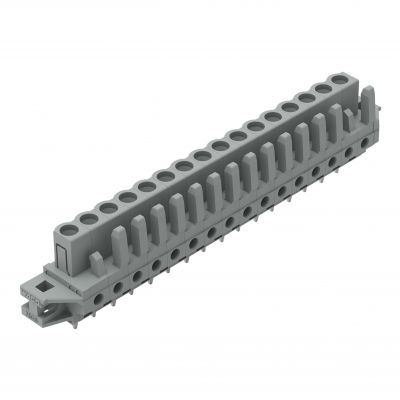Gniazdo THT Pin lutowniczy 0,6x1,0mm konstrukcja prosta szare /10szt./ WAGO (232-146/031-000)