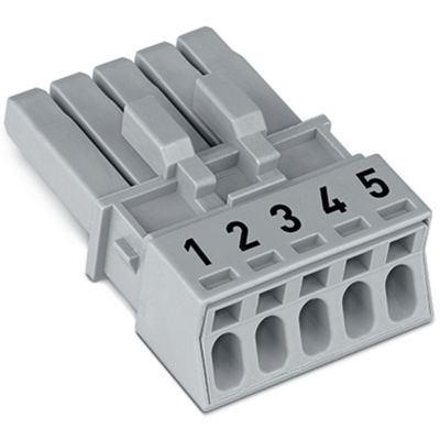 Gniazdo 5-bieg. szare /50szt./ WAGO (890-245)