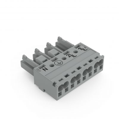 Gniazdo 4-bieg. szare /50szt./ WAGO (770-244/060-000)
