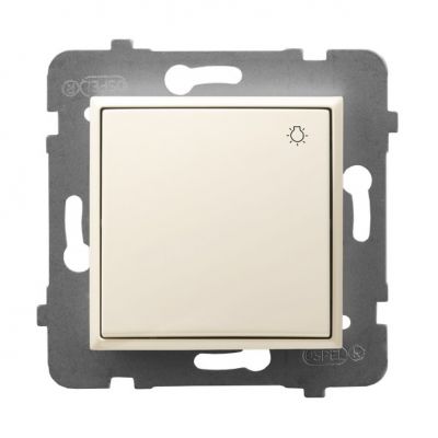 ARIA Przycisk zwierny /światło/ kolor ecru ŁP-5U/m/27 OSPEL (ŁP-5U/m/27)