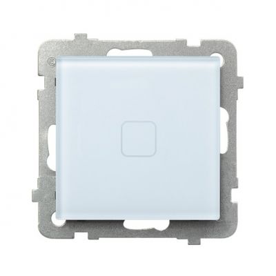 SONATA TOUCH Łącznik dotykowy pojedynczy jednobiegunowy z podświetleniem kolor białe szkło ŁPD-1RS/m/31 OSPEL (ŁPD-1RS/m/31)
