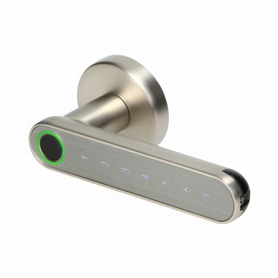 Klamka szyfrowa z klawiaturą dotykową. Otwierana na PIN, z czytnikiem linii papilarnych oraz telefon OR-ZS-853/N ORNO (OR-ZS-853/N)