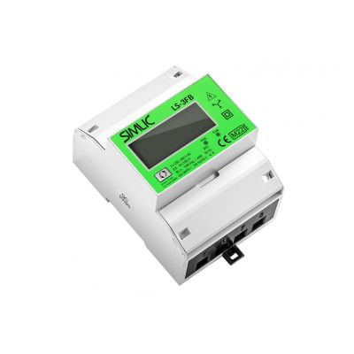 Dwukierunkowy licznik zużycia i produkcji energii elektrycznej LS-3FB zielony SIMLIC SIMET (85403010)