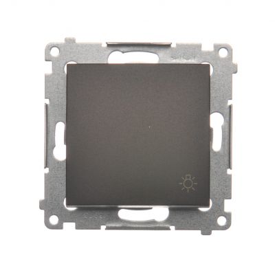 Przycisk „światło” (moduł) 16AX, 250V~, szybkozłącza; brąz mat DS1A.01/46 KONTAKT (DS1A.01/46)