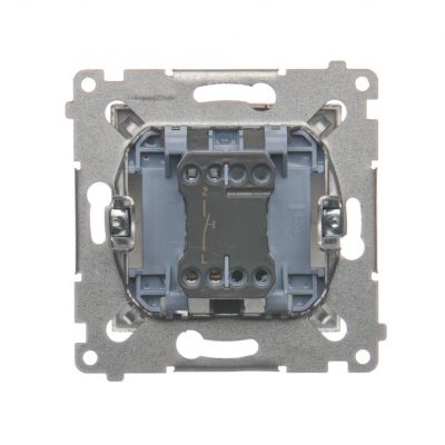Przycisk „światło” (moduł) 16AX, 250V~, szybkozłącza; brąz mat DS1A.01/46 KONTAKT (DS1A.01/46)