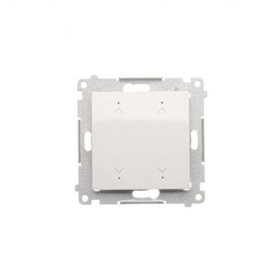 Simon 54 Łącznik/Przycisk roletowy podwójny elektroniczny 230 V biały DEZ2.01/11 KONTAKT (DEZ2.01/11)
