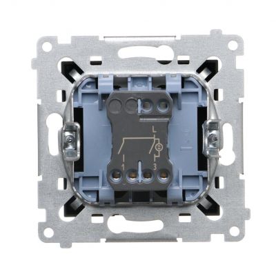 Simon 54 Łącznik świecznikowy z podświetleniem LED i do wersji IP44 16A 250V zaciski śrubowe czarny *Posiada wkładkę DU1W DW5ABL.01/49 KONTAKT (DW5ABL.01/49)