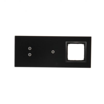 Simon 54 Touch Panel dotykowy S54 Touch 3 moduły 2 pola dotykowe pionowe + 1 pola dotykowe + 1 otwór na osprzęt S54 zastygła lawa DSTR3310/73 KONTAKT (DSTR3310/73)