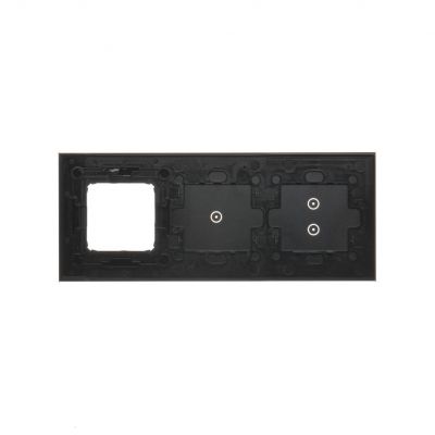 Simon 54 Touch Panel dotykowy S54 Touch 3 moduły 2 pola dotykowe pionowe + 1 pola dotykowe + 1 otwór na osprzęt S54 zastygła lawa DSTR3310/73 KONTAKT (DSTR3310/73)