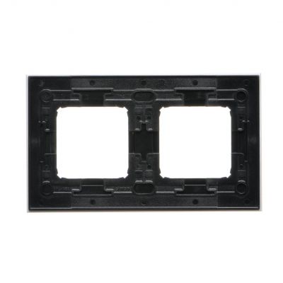 SIMON 54 NATURE WMDZ-0120xS-082 Ramka 2-krotna Nature-Metal, INOX NERO, IP20/IP44. (IP44-należy zast DRN2/82 KONTAKT (DRN2/82)