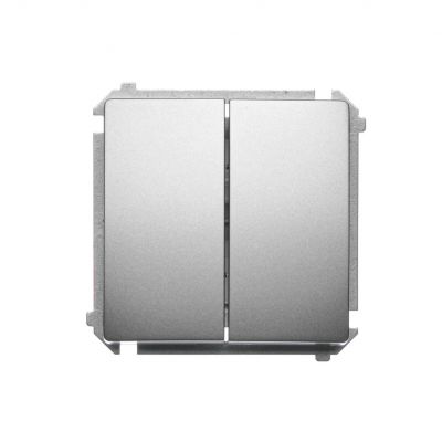Simon Basic Łącznik schodowy podwójny 10A 250V zaciski śrubowe satynowy BMW6/2.01/29 KONTAKT (BMW6/2.01/29)