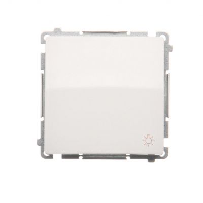 Simon Basic Przycisk światło 10A 250V szybkozłączka biały BMS1.01/11 KONTAKT (BMS1.01/11)