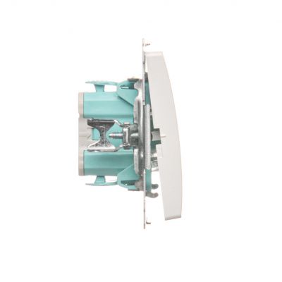 Simon Basic Przycisk światło 10A 250V szybkozłączka biały BMS1.01/11 KONTAKT (BMS1.01/11)