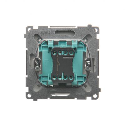 Simon Basic Przycisk światło 16A 250V zaciski śrubowe stal inox BMS1A.01/21 KONTAKT (BMS1A.01/21)