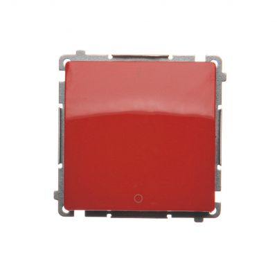 Simon Basic Łącznik dwubiegunowy 10A 250V szybkozłączka czerwony BMW2.01/22 KONTAKT (BMW2.01/22)