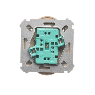 Simon Basic Gniazdo wtyczkowe podwójne bez uziemienia  Σ16A 250V zaciski śrubowe beż BMG2M.01/12 (BMG2M.01/12)