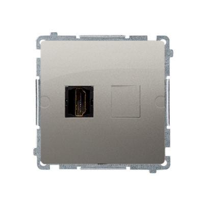 Simon Basic Gniazdo HDMI pojedyncze satynowy BMGHDMI.01/29 KONTAKT (BMGHDMI.01/29)