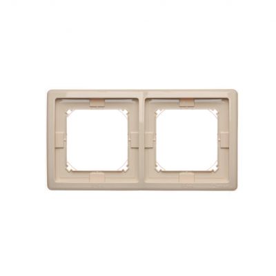 SIMON BASIC STANDARD WMYZ-04221x-9013 Ramka 2-krotna do wersji bryzgoszczelnej IP44 z kompletem uszc BMR2B/12 KONTAKT (BMR2B/12)