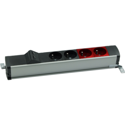 SIMON 480 TS48-130E220K0-40 Listwa standardowa 2 gn. typ E 2 gn. UPS i płytka 2xRJ45 keystone złąc 48130E220K00000-40 KONTAKT (48130E220K00000-40)