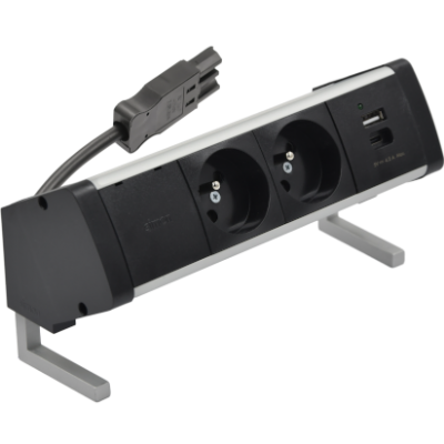 SIMON 480 TS48-410E20B00-40 Biurkowy zestaw gniazd 2 gn. typ E + ładowarka USB typ A+C; złącze w ukł 48410E20B000000-40 KONTAKT (48410E20B000000-40)