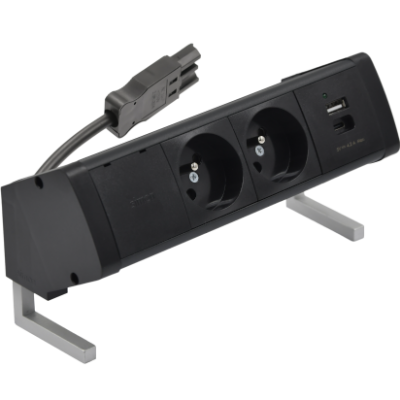 SIMON 480 TS48-410E20B00-44 Biurkowy zestaw gniazd 2 gn. typ E + ładowarka USB typ A+C; złącze w ukł 48410E20B000000-44 KONTAKT (48410E20B000000-44)