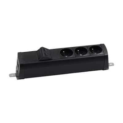 SIMON 480 TS48-230E300K0-44 Listwa poszerzona 3 gn. typ E i płytka 2xRJ45 keystone; złącze śrubowe; 48230E300K00000-44 KONTAKT (48230E300K00000-44)