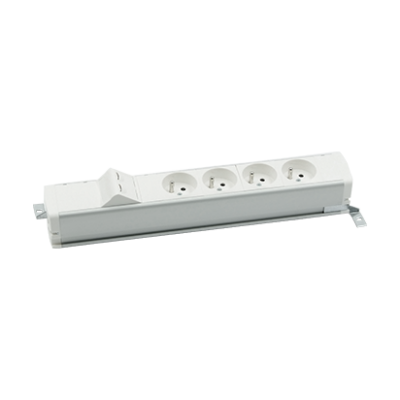 SIMON 480 TS48-130E400K0-33 Listwa standardowa 4 gn. typ E i płytka 2xRJ45 keystone; złącze śrubowe; 48130E400K00000-33 KONTAKT (48130E400K00000-33)