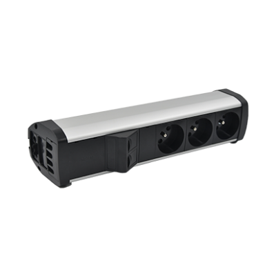 SIMON 480 TS48-230E300K0-40 Listwa poszerzona 3 gn. typ E i płytka 2xRJ45 keystone; złącze śrubowe; 48230E300K00000-40 KONTAKT (48230E300K00000-40)