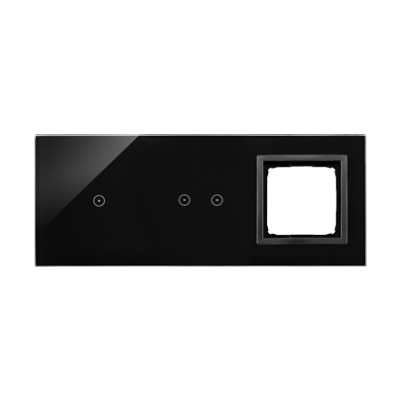 Simon 54 Touch Panel dotykowy S54 Touch 3 moduły 1 pole dotykowe + 2 pola dotykowe poziome + 1 otwór na osprzęt S54 zastygła lawa DSTR3120/73 KONTAKT (DSTR3120/73)