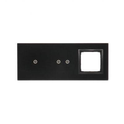 Simon 54 Touch Panel dotykowy S54 Touch 3 moduły 1 pole dotykowe + 2 pola dotykowe poziome + 1 otwór na osprzęt S54 zastygła lawa DSTR3120/73 KONTAKT (DSTR3120/73)