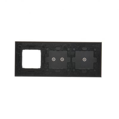 Simon 54 Touch Panel dotykowy S54 Touch 3 moduły 1 pole dotykowe + 2 pola dotykowe poziome + 1 otwór na osprzęt S54 zastygła lawa DSTR3120/73 KONTAKT (DSTR3120/73)